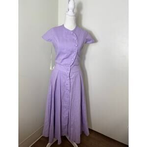 NWT Vita Grace Lilac Rossala Pannelled Dream Skirt Set Sz Xs